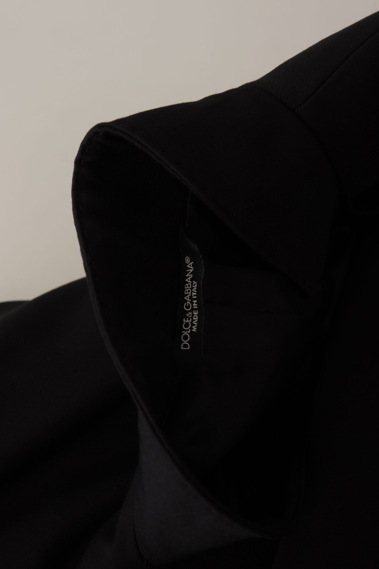 Dolce & Gabbana Black Wool Single Breasted Jacket Blazer Dolce & Gabbana