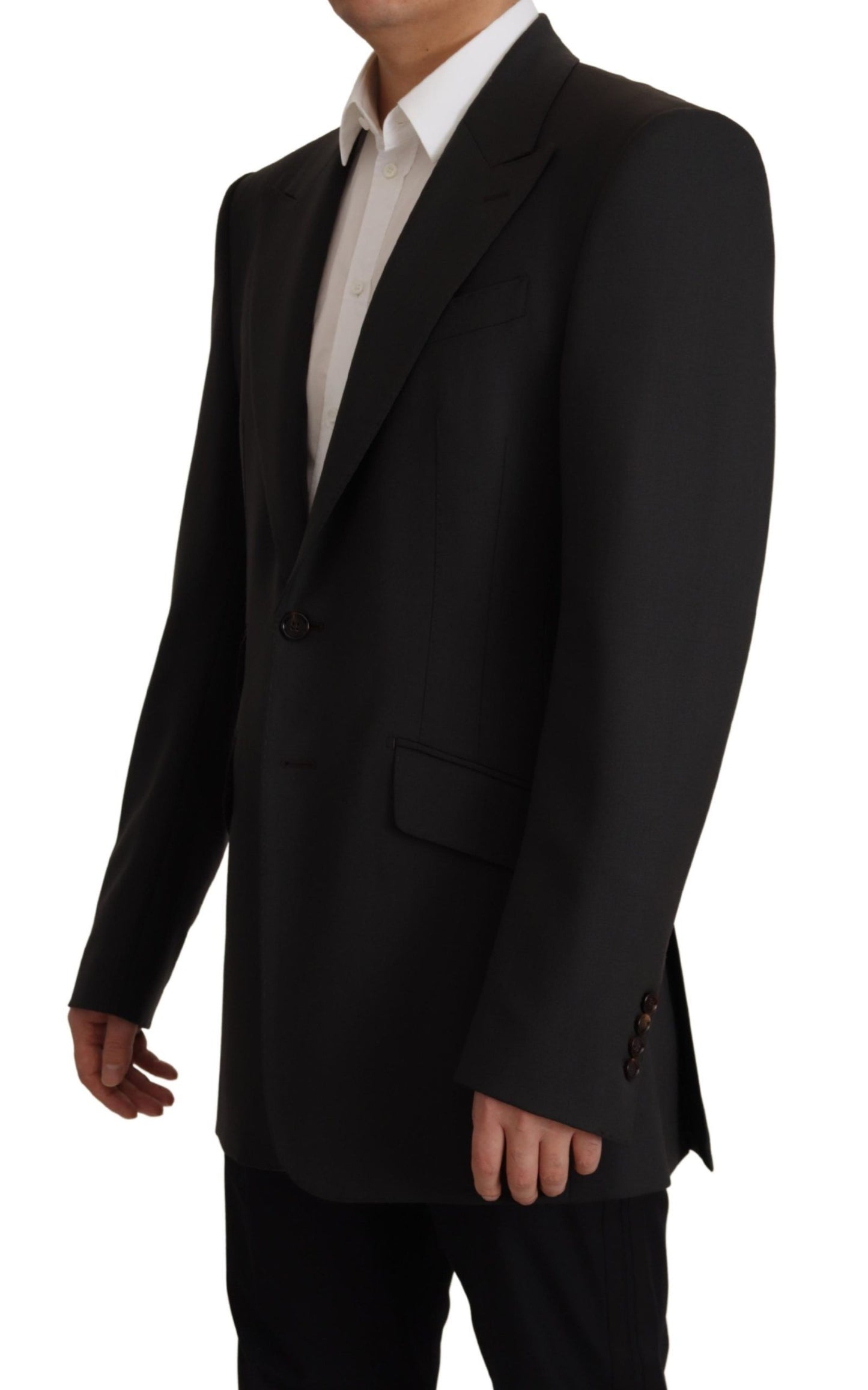 Dolce & Gabbana Black Wool Single Breasted Blazer v Dolce & Gabbana