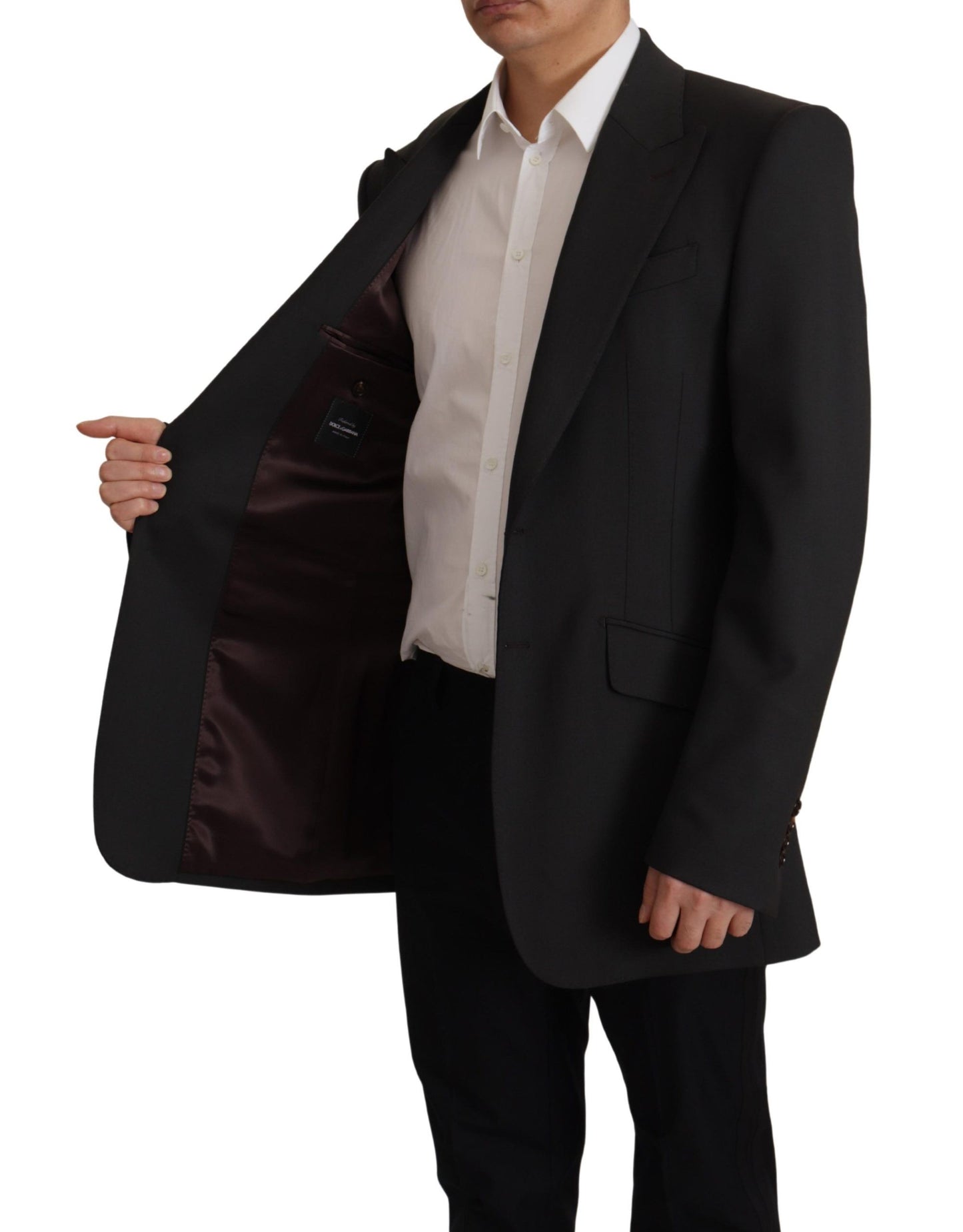 Dolce & Gabbana Black Wool Single Breasted Blazer v Dolce & Gabbana