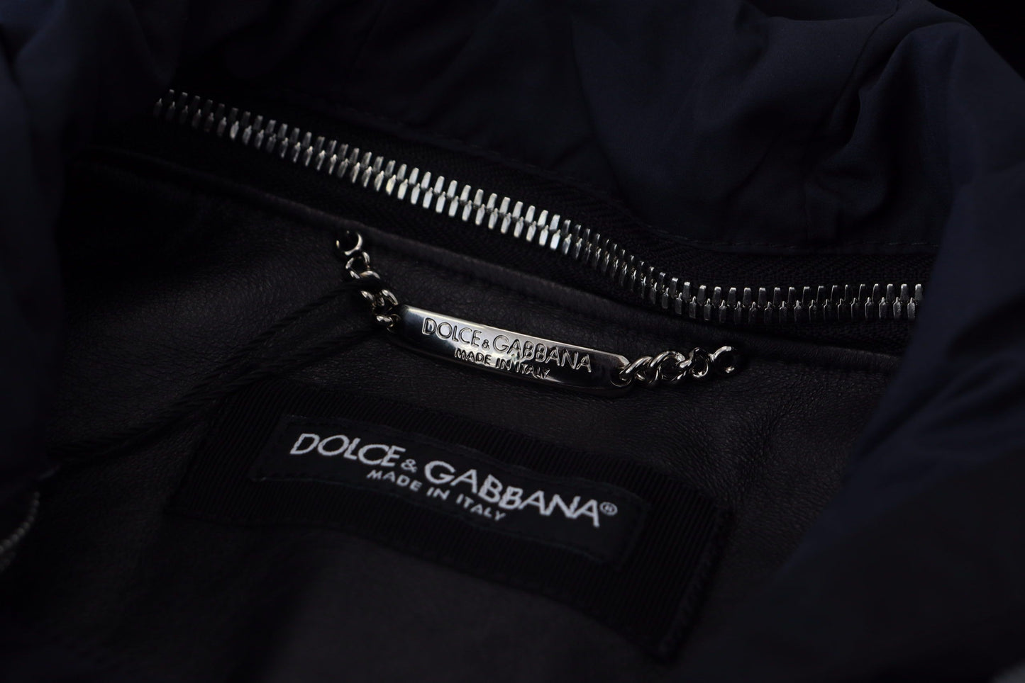 Dolce & Gabbana Black Polyester Hooded Blouson Coat Jacket Dolce & Gabbana