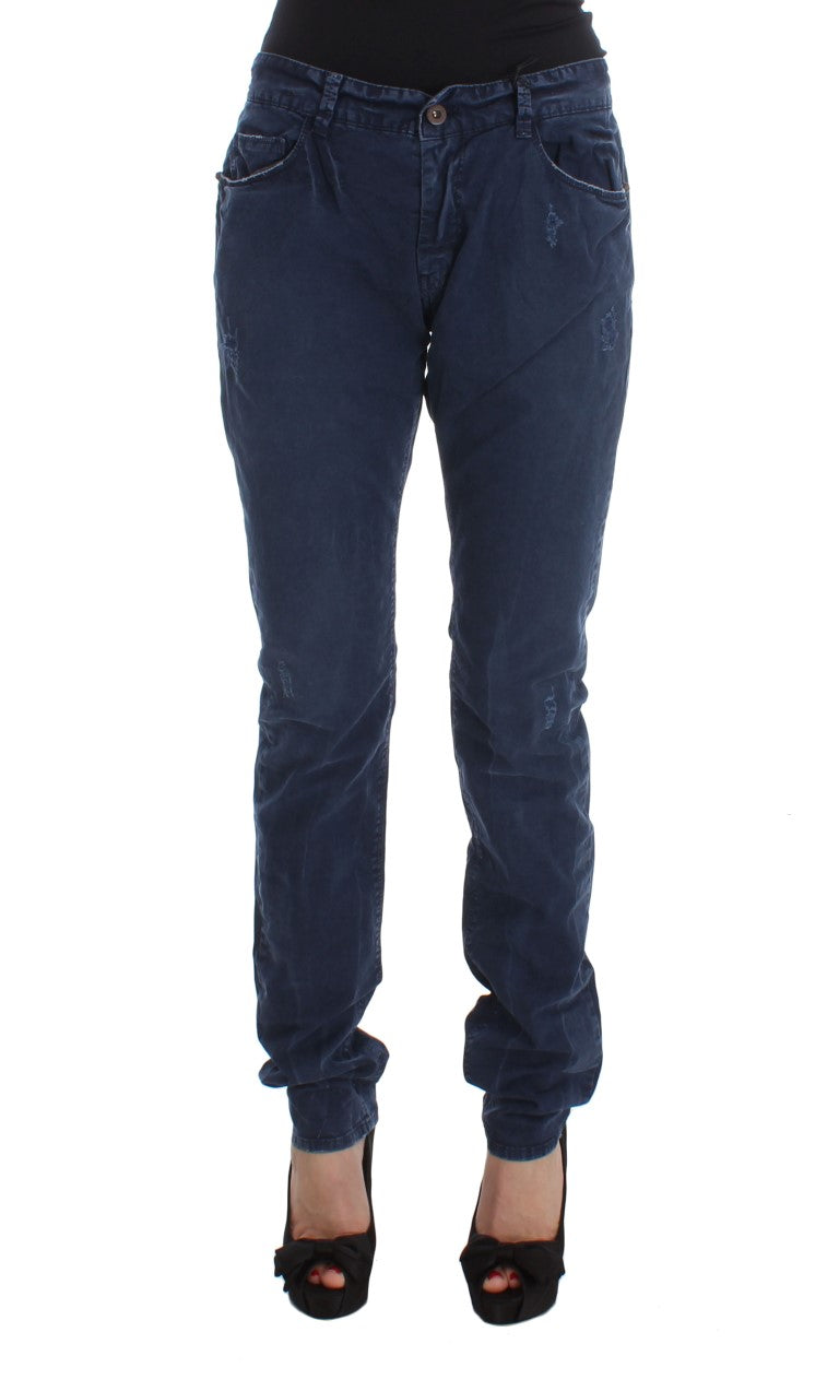Costume National Blue Cotton Blend Denim Jeans Costume National