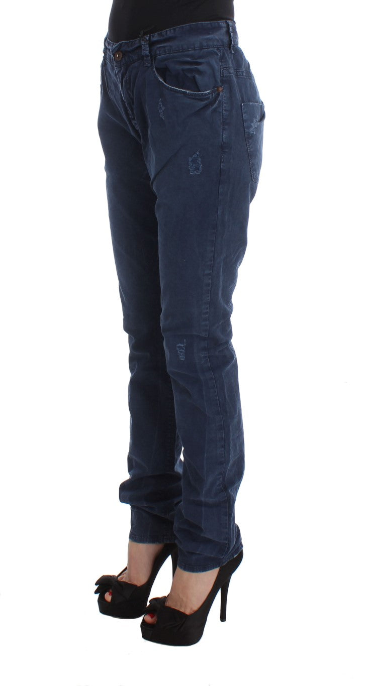 Costume National Blue Cotton Blend Denim Jeans Costume National