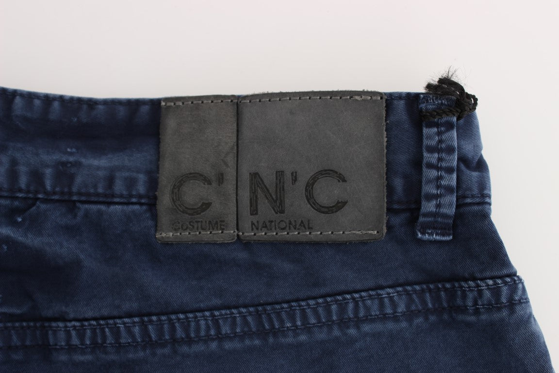 Costume National Blue Cotton Blend Denim Jeans Costume National