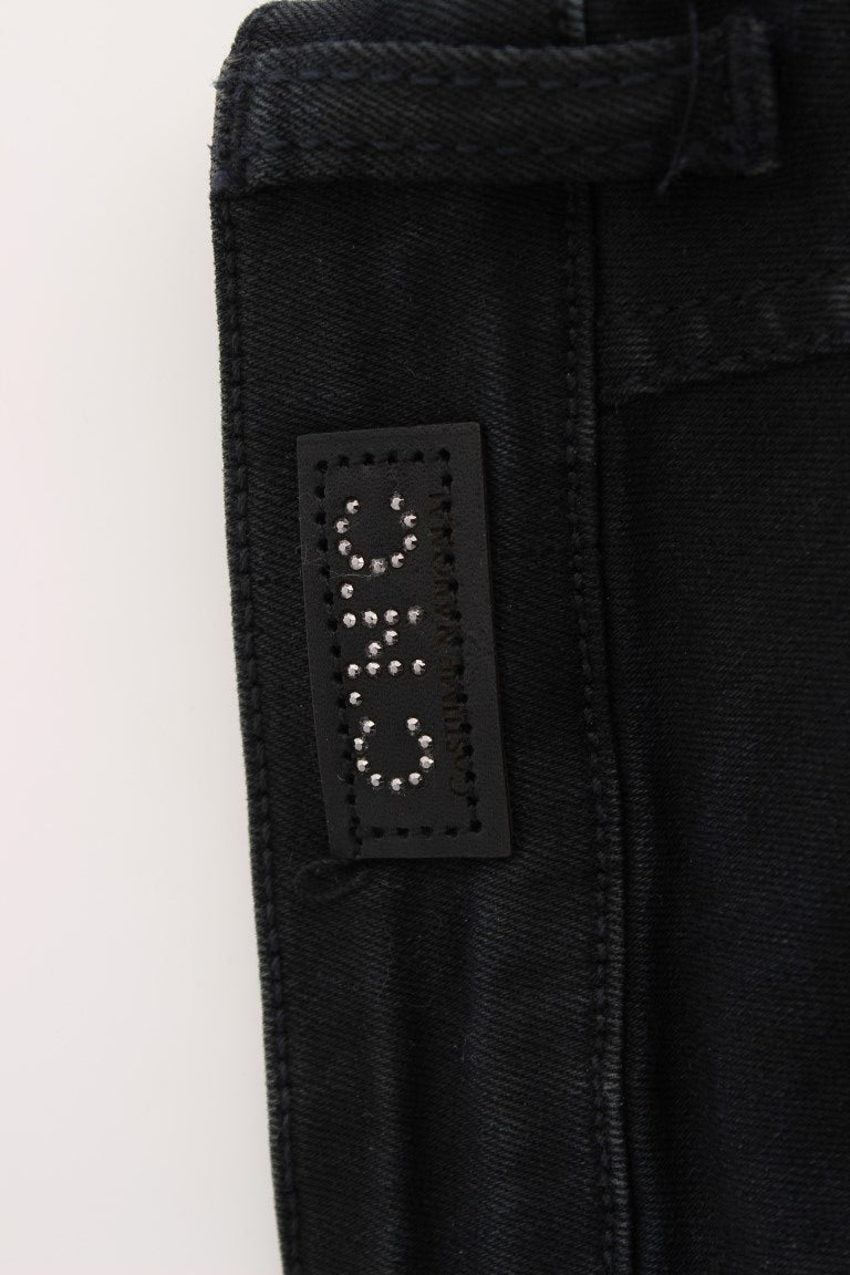 Costume National Black Cotton Slim Fit Denim Jeans Costume National