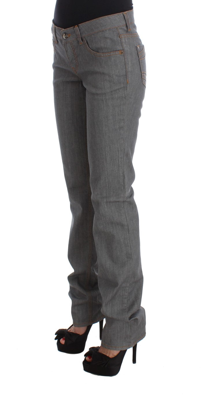 Costume National Gray Cotton Regular Fit Denim Jeans Costume National