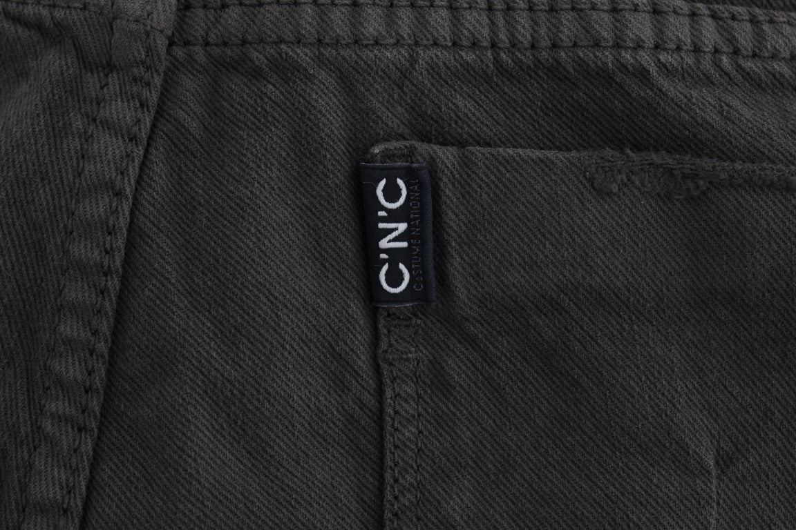 Costume National Green Cotton Blend Slim Fit Jeans Costume National