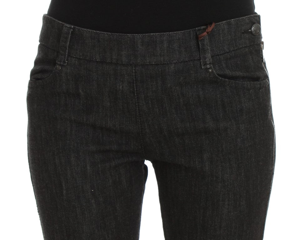 Ermanno Scervino Blue Cotton Slim Fit Denim Jeans Ermanno Scervino