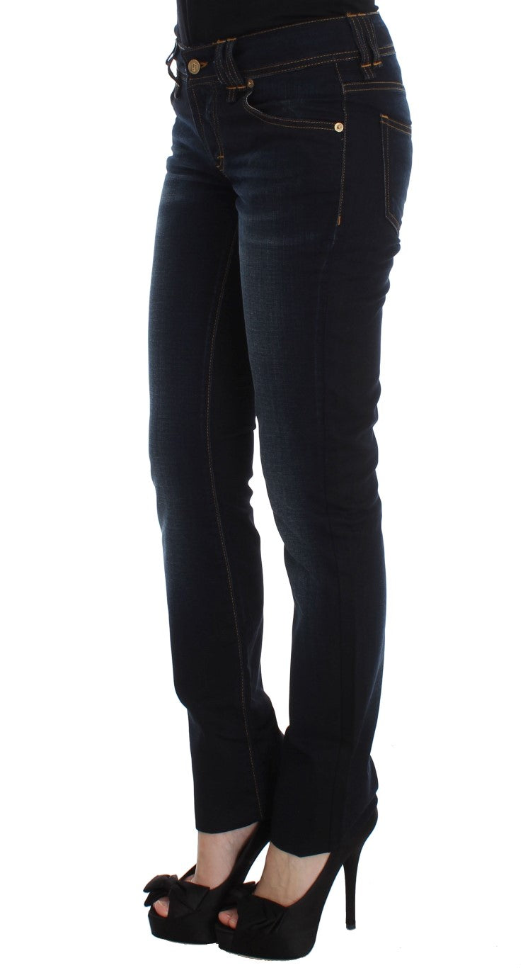 John Galliano Blue Wash Cotton Slim Fit Jeans John Galliano
