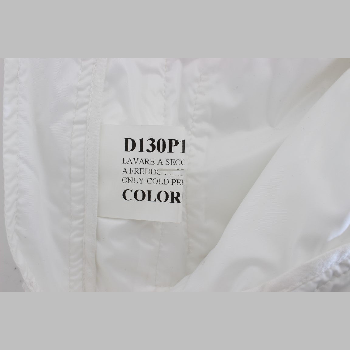 Ermanno Scervino White Nylon Padded Slim Fit Cargo Pants