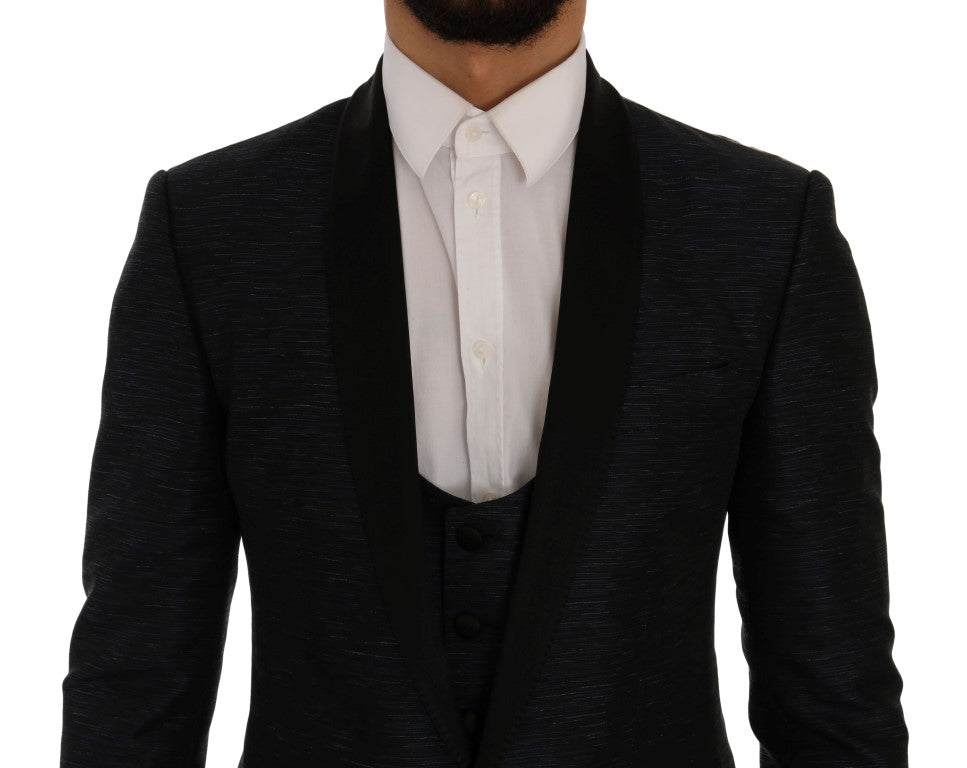 Dolce & Gabbana Blue MARTINI Slim 2 Piece Blazer Dolce & Gabbana