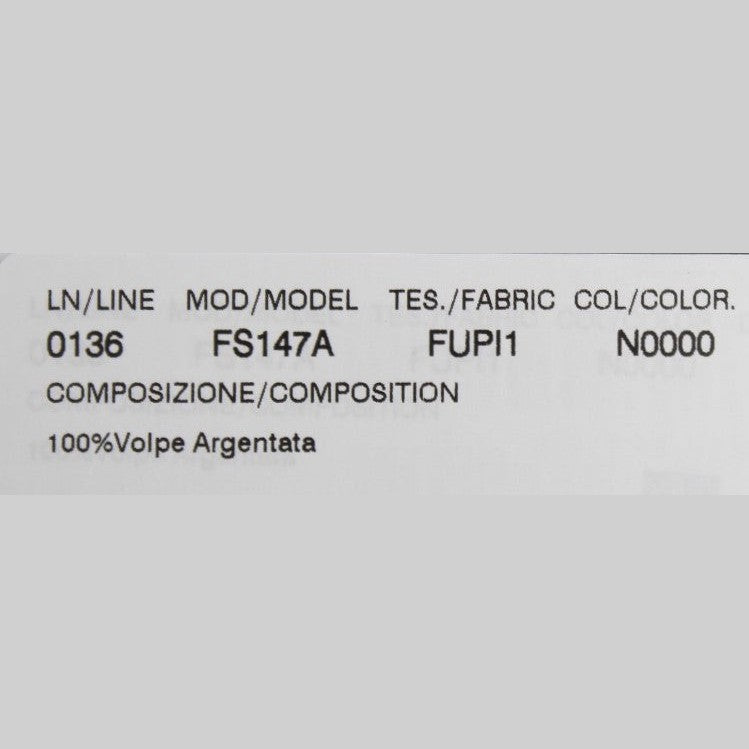 Dolce & Gabbana Black Fox Fur Collar Scarf