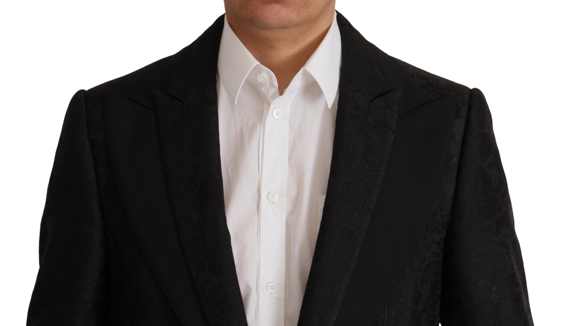 Dolce & Gabbana Black Polyester Formal 2 Piece MARTINI Suit Dolce & Gabbana