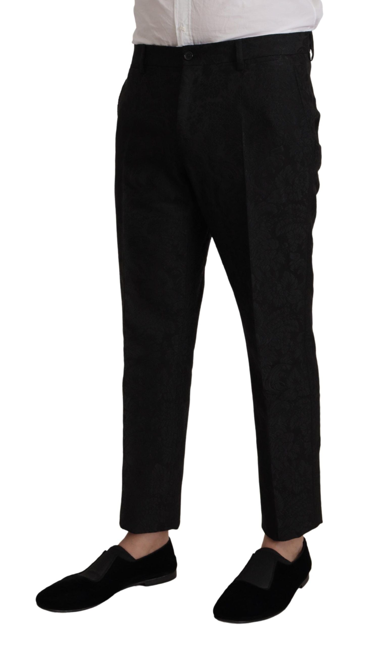 Dolce & Gabbana Black Polyester Formal 2 Piece MARTINI Suit Dolce & Gabbana