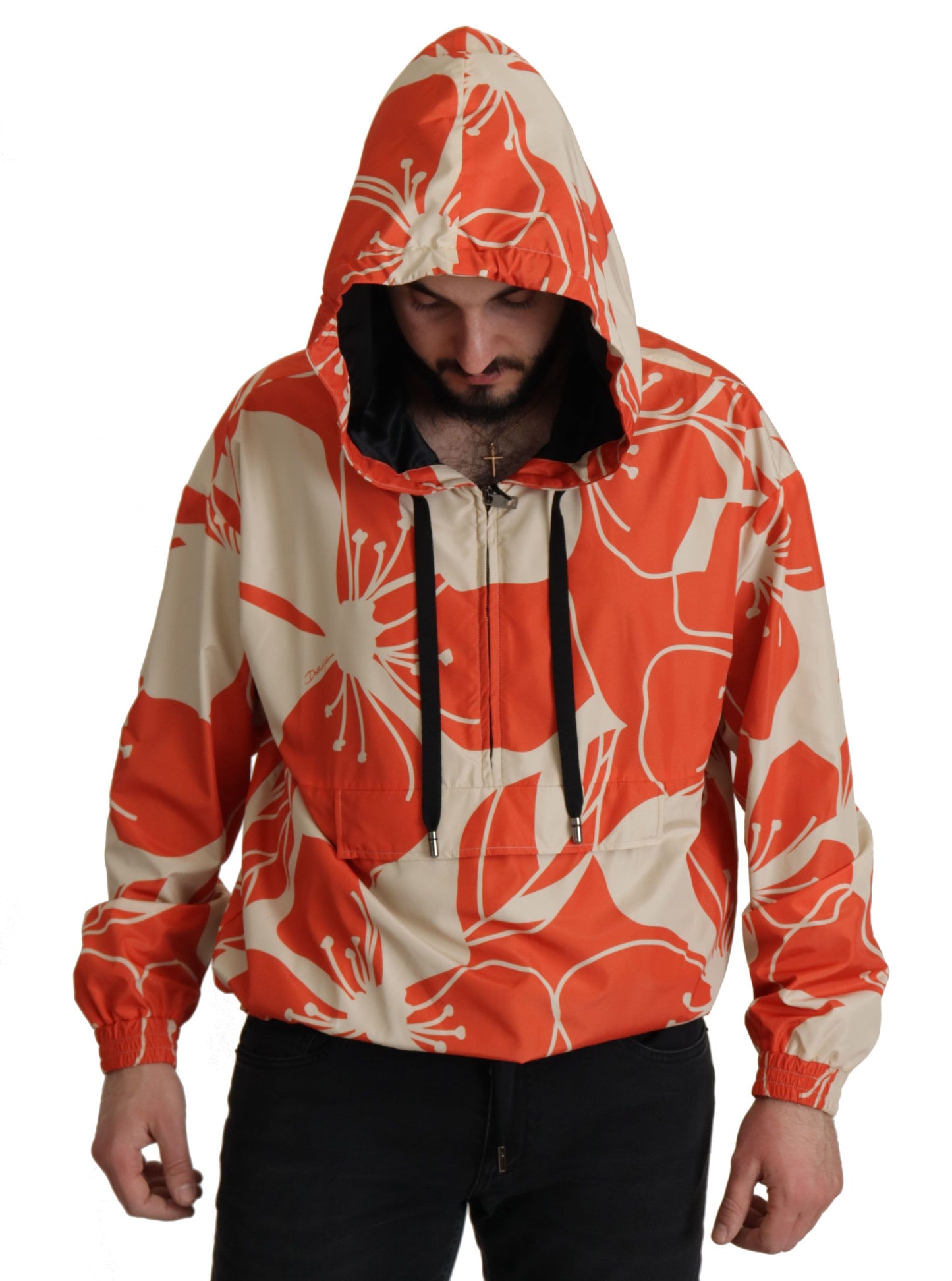 Dolce & Gabbana Multicolor Floral Hooded Pullover Sweater Dolce & Gabbana
