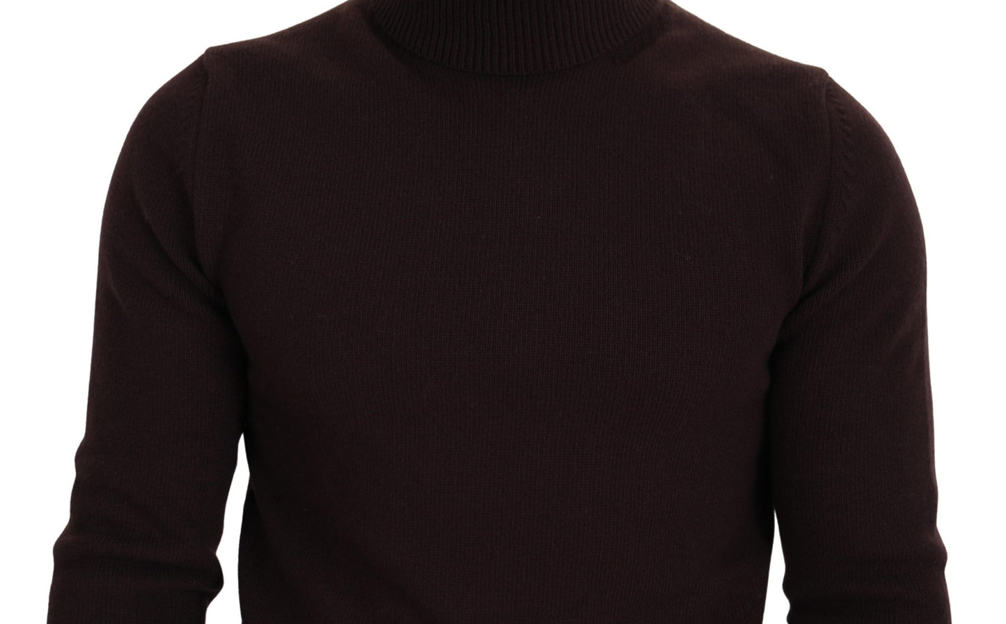 Dolce & Gabbana Brown Wool Turtle Neck Pullover Sweater Dolce & Gabbana