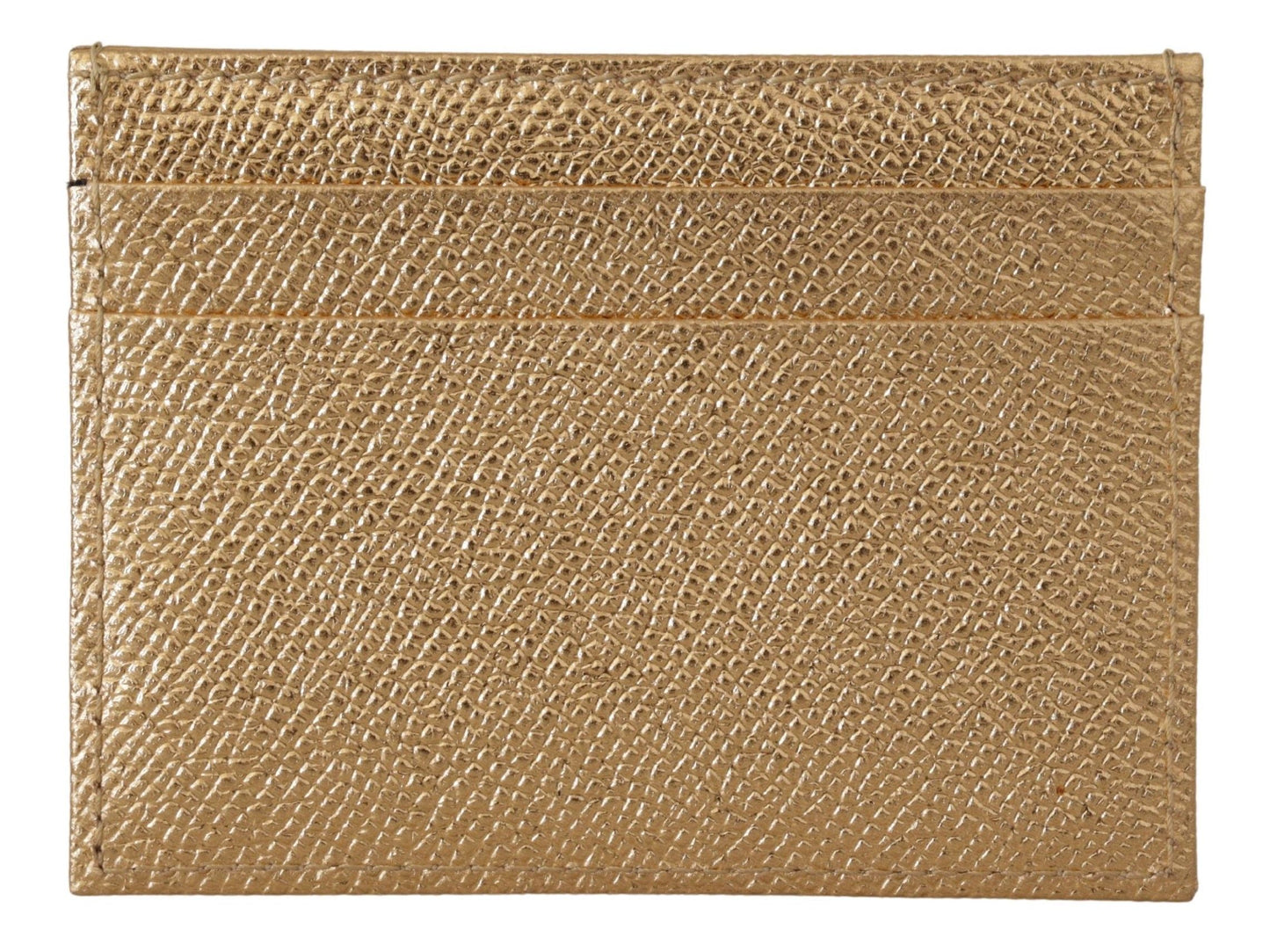 Dolce & Gabbana Gold Leather #DGLovesLondon Women Cardholder Case Wallet Dolce & Gabbana