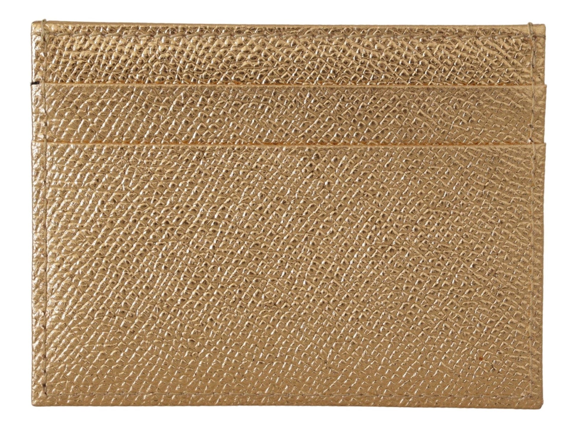 Dolce & Gabbana Gold Leather #DGLovesLondon Women Cardholder Case Wallet Dolce & Gabbana