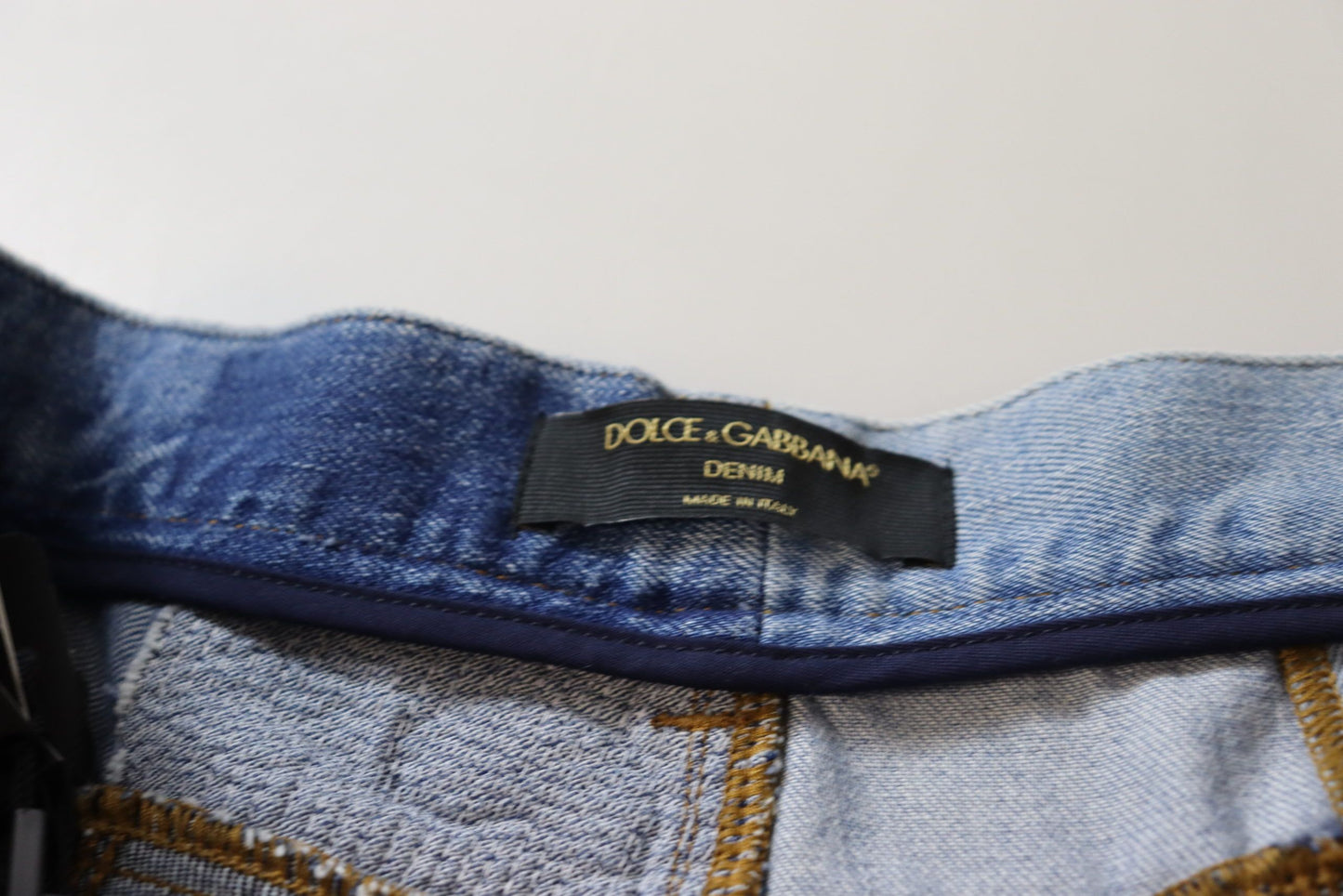 Dolce & Gabbana Multicolor Patchwork High Waist Denim Jeans Dolce & Gabbana