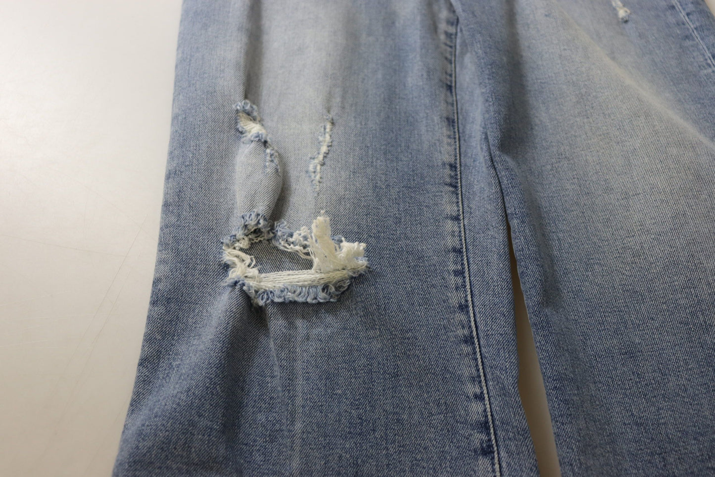 Dolce & Gabbana Blue Washed High Waist Cropped Denim Jeans Dolce & Gabbana