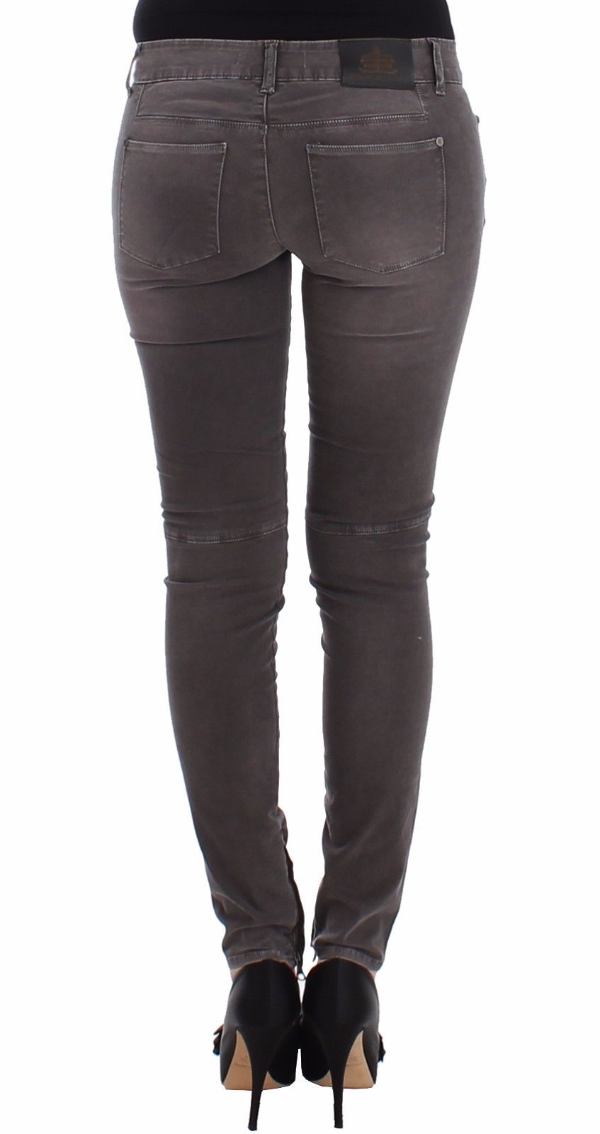 Ermanno Scervino Gray Slim Jeans Denim Pants Skinny Leg Stretch Ermanno Scervino