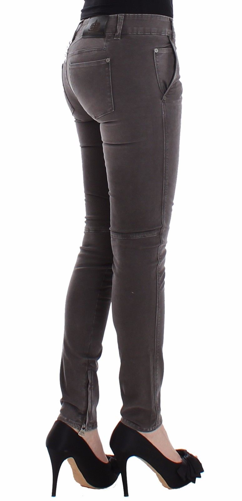 Ermanno Scervino Gray Slim Jeans Denim Pants Skinny Leg Stretch Ermanno Scervino