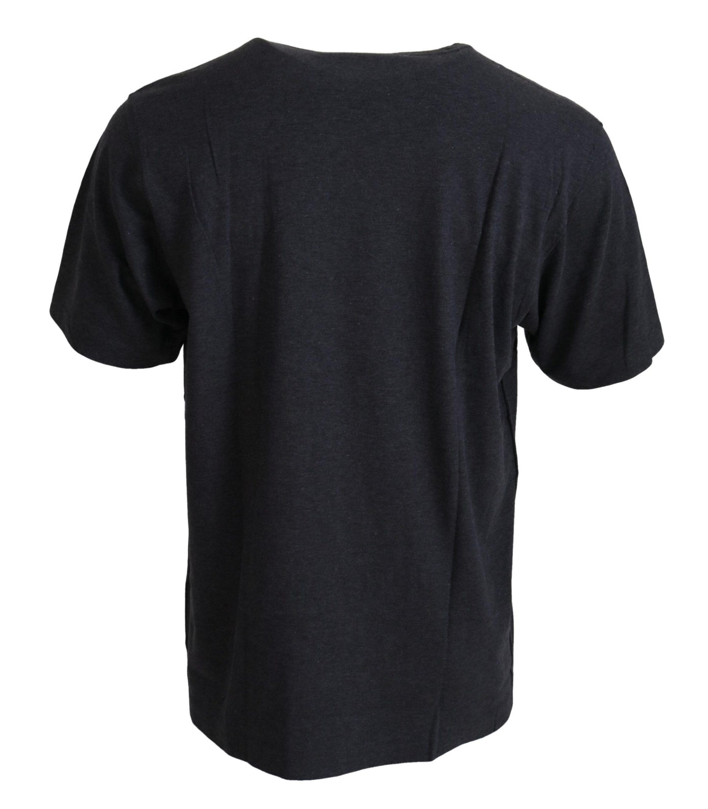 Dolce & Gabbana Gray Crewneck Cotton Short Sleeve T-shirt Dolce & Gabbana