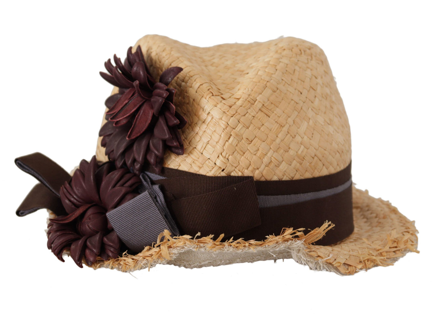 Dolce & Gabbana Yellow Ribbon Floral Embellished Straw Hat Dolce & Gabbana