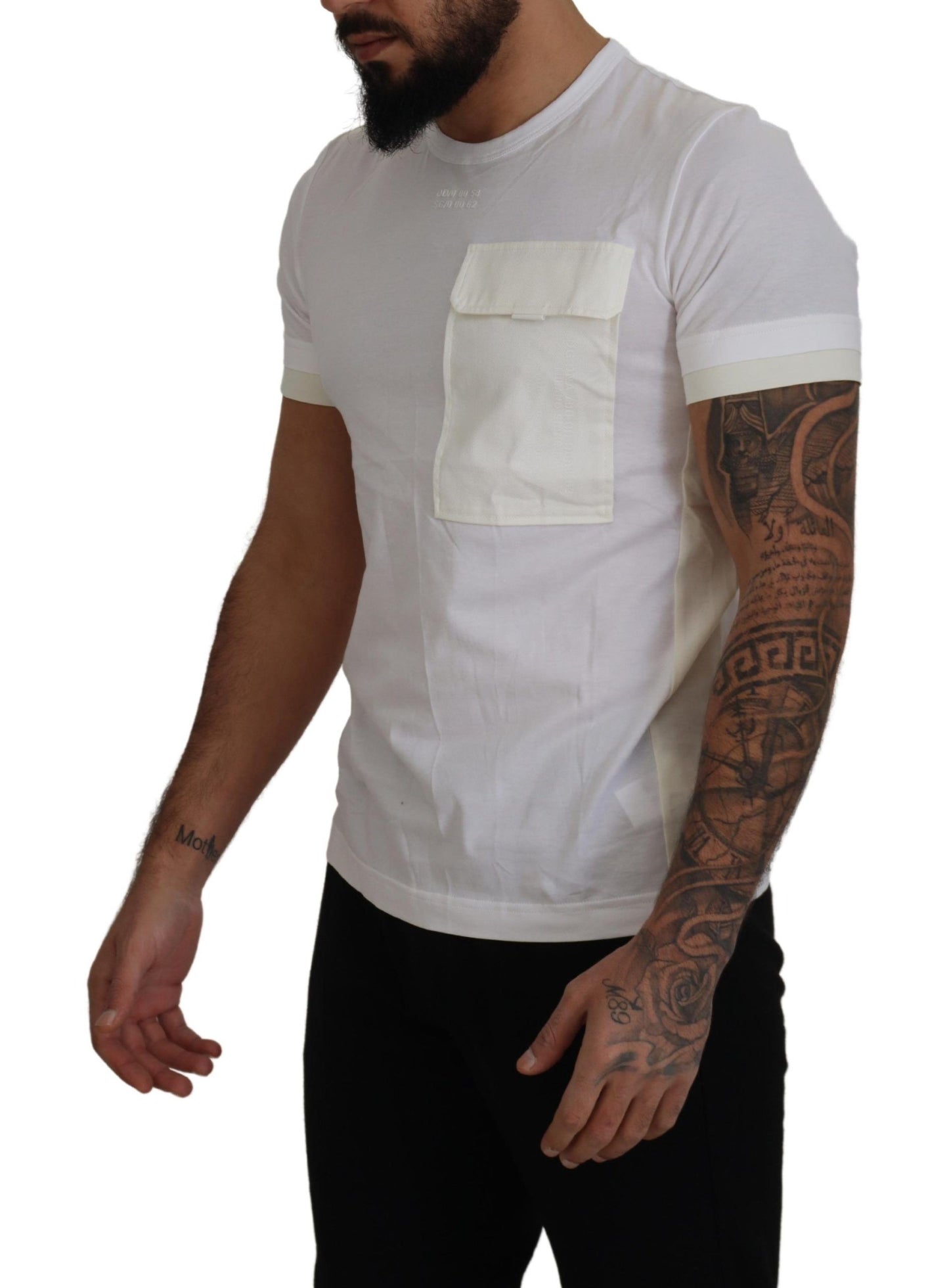 Dolce & Gabbana White Flap Pocket Short Sleeves T-shirt Dolce & Gabbana