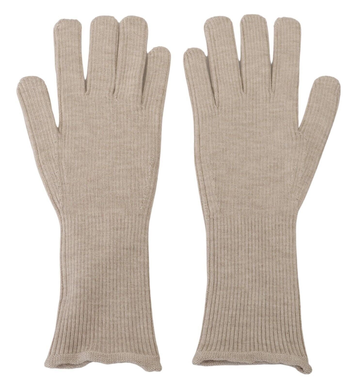 Dolce & Gabbana Ivory Cashmere Silk Hands Mitten Mens Gloves Dolce & Gabbana