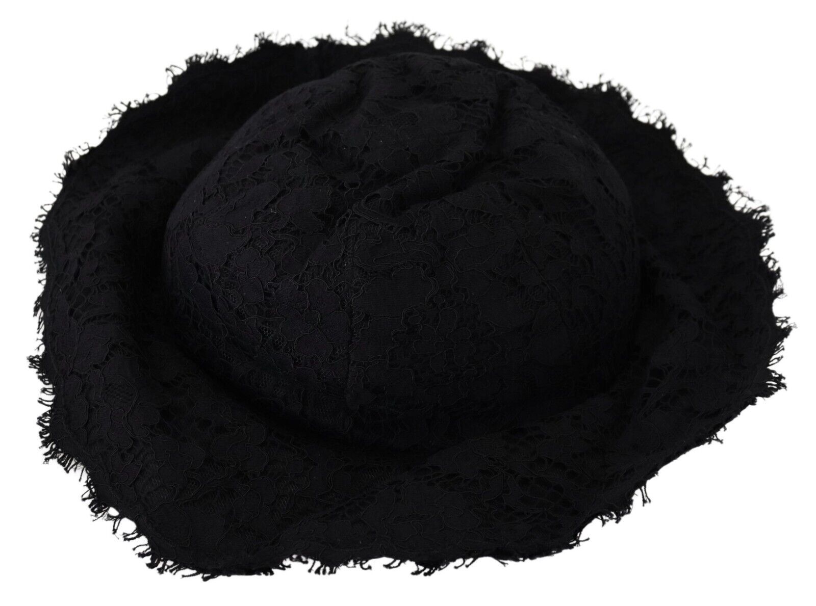 Dolce & Gabbana Black Cotton Wide Brim Shade Hat Dolce & Gabbana
