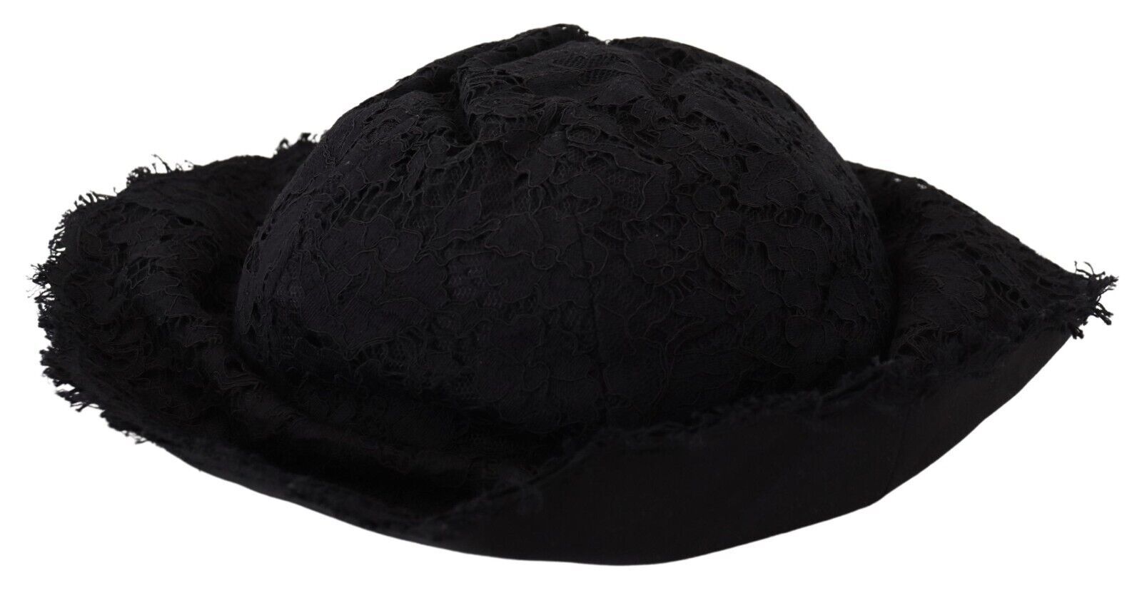 Dolce & Gabbana Black Cotton Wide Brim Shade Hat Dolce & Gabbana