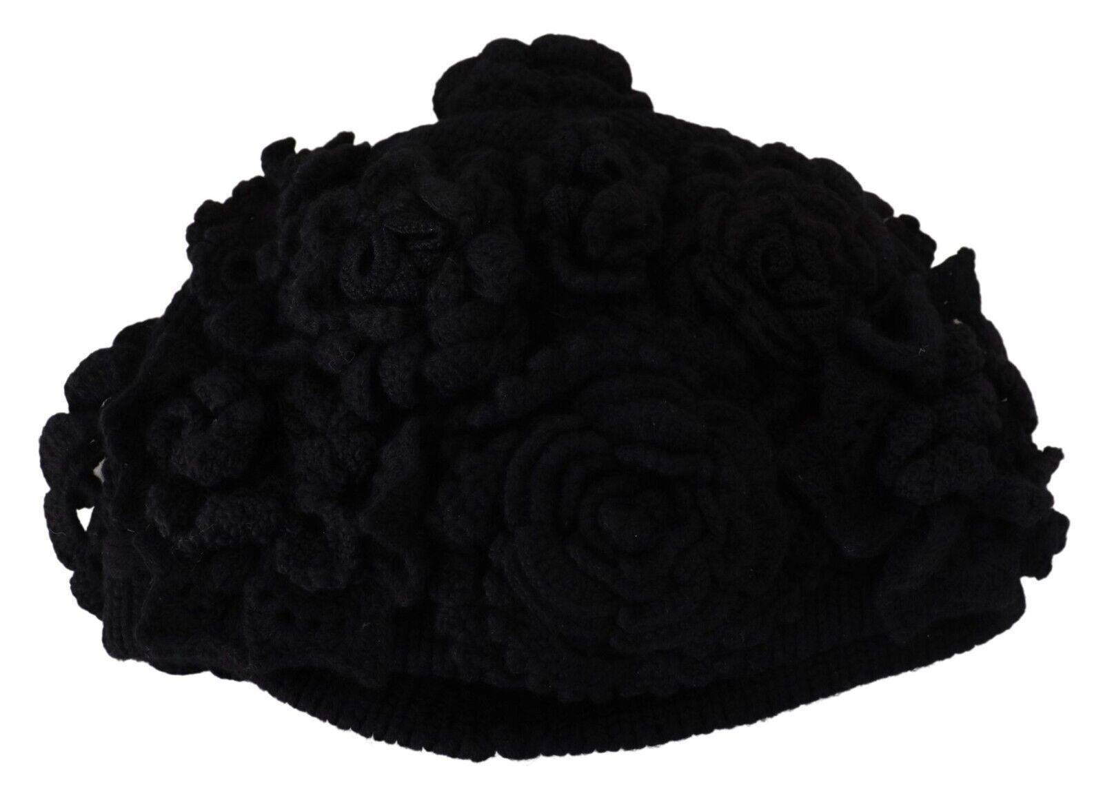 Dolce & Gabbana Black Wool Knit Winter Beanie Hat Dolce & Gabbana