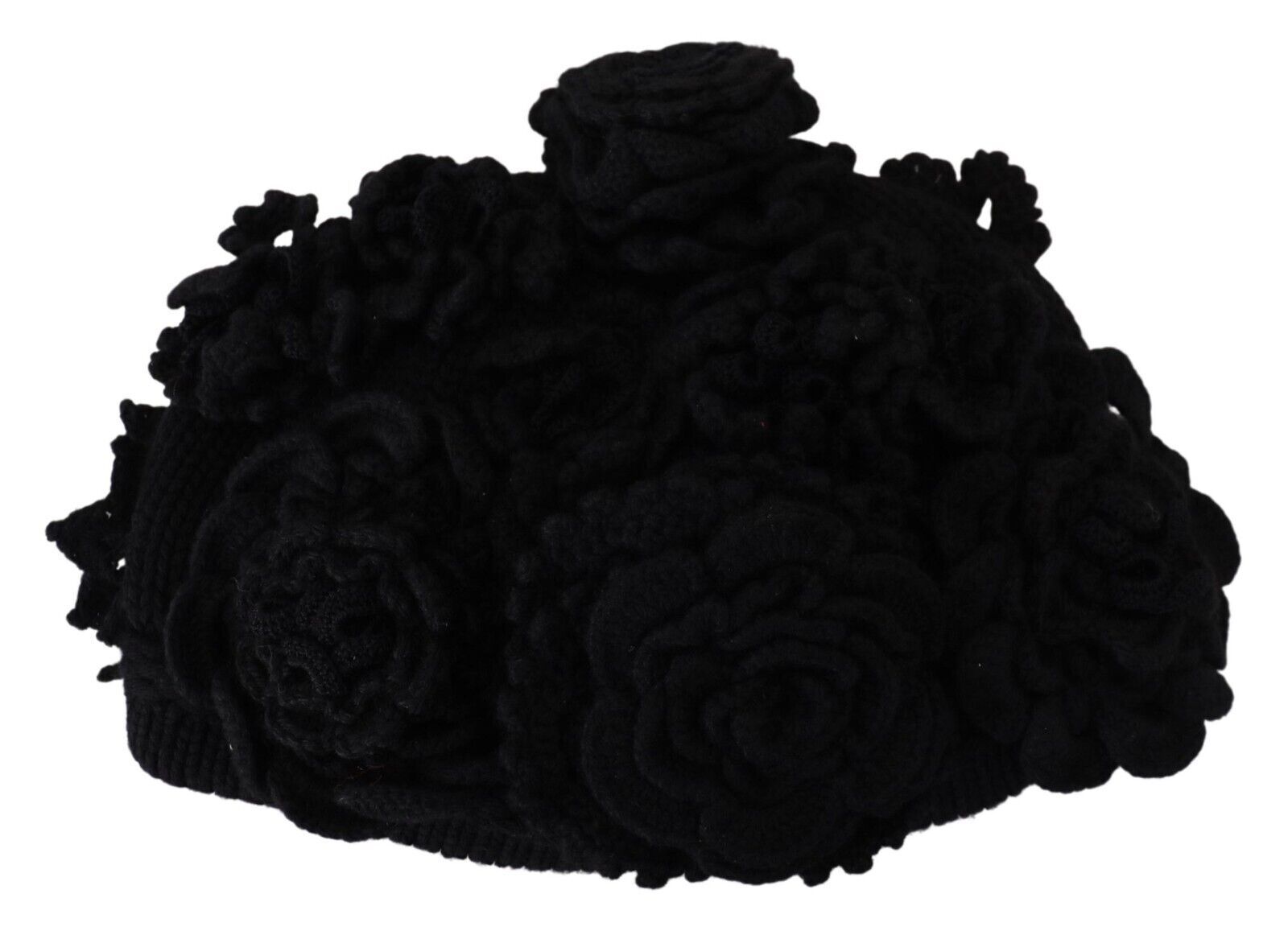 Dolce & Gabbana Black Wool Knit Winter Beanie Hat Dolce & Gabbana