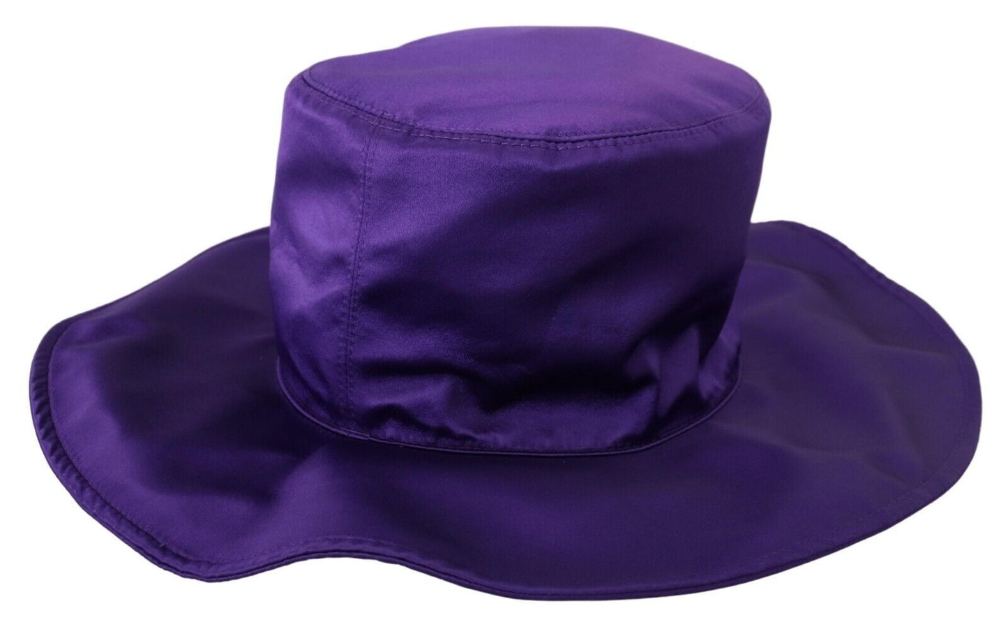 Dolce & Gabbana Purple Silk Stretch Top Hat Dolce & Gabbana