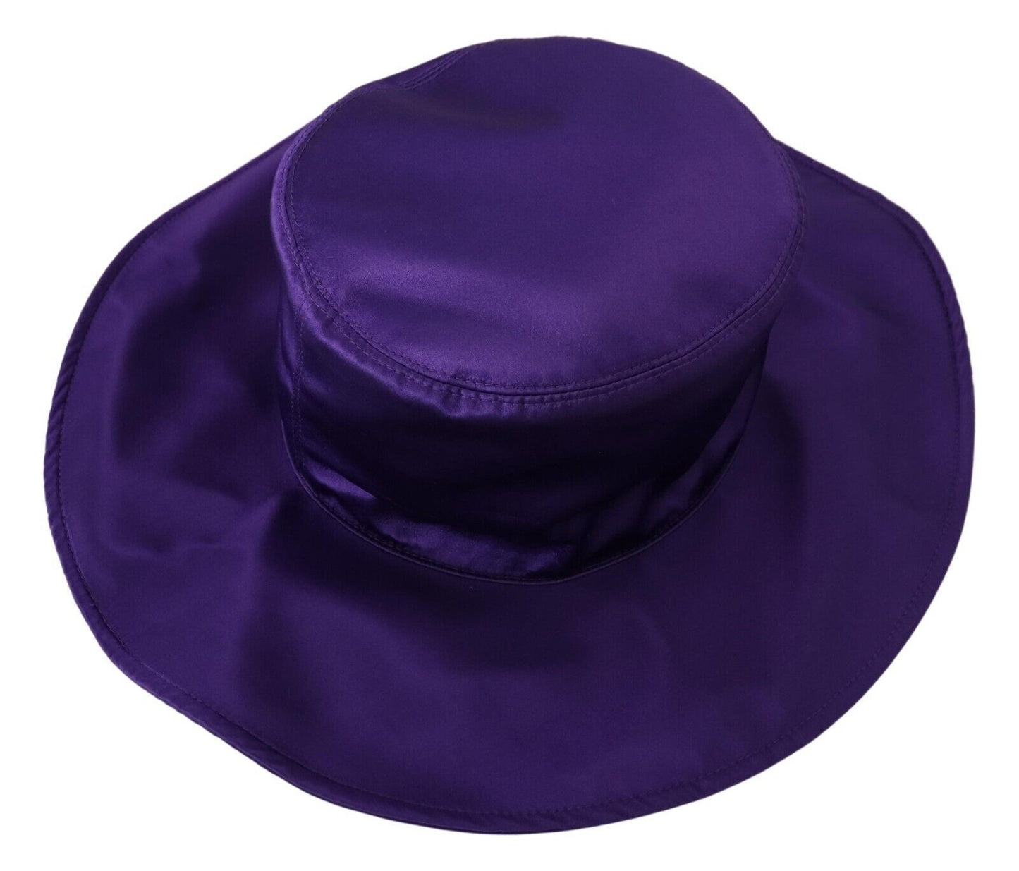 Dolce & Gabbana Purple Silk Stretch Top Hat Dolce & Gabbana