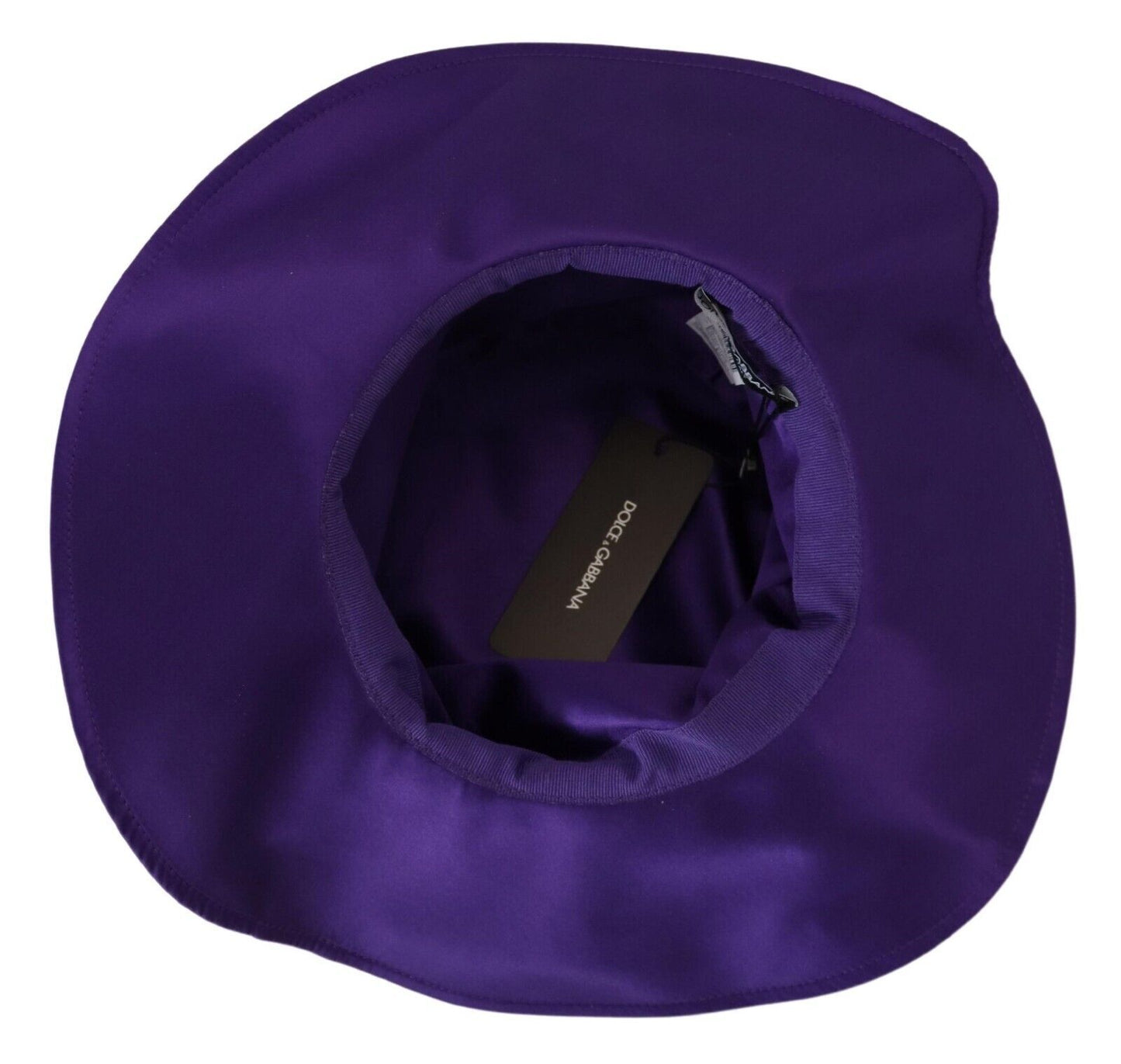 Dolce & Gabbana Purple Silk Stretch Top Hat Dolce & Gabbana