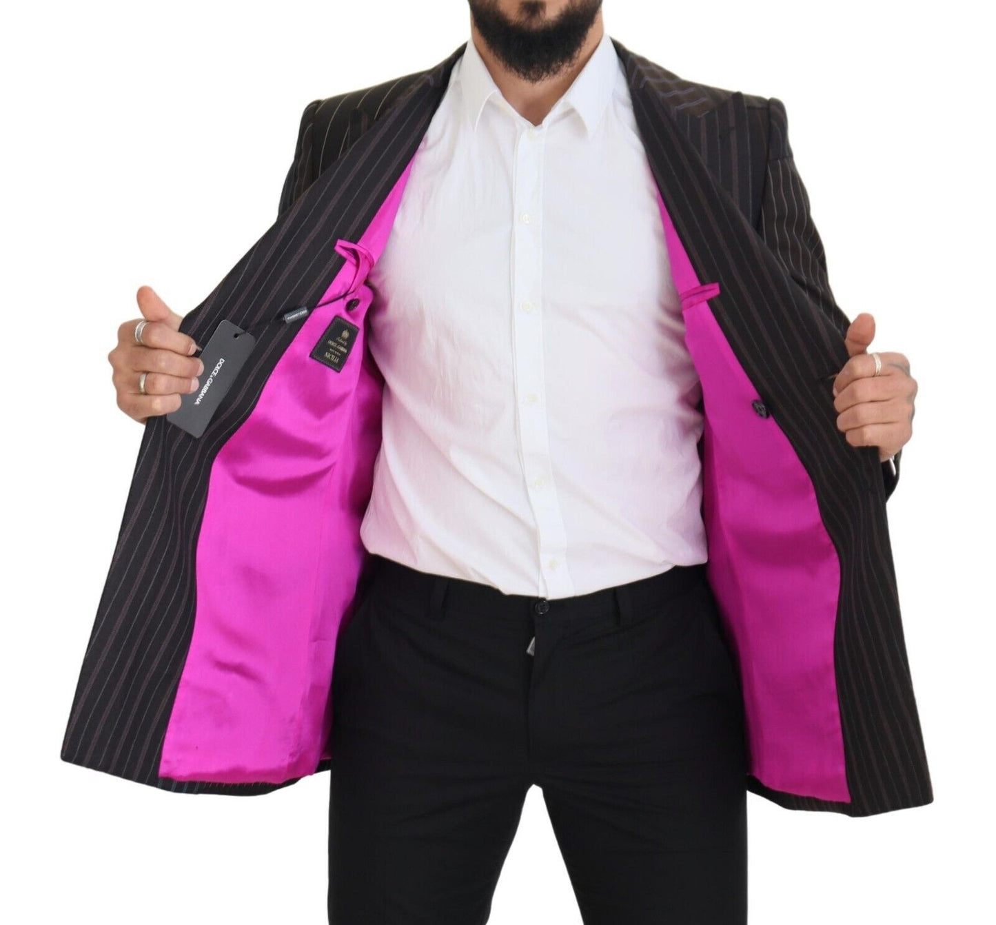 Dolce & Gabbana Multicolor Patchwork Stripes SICILIA Blazer Dolce & Gabbana