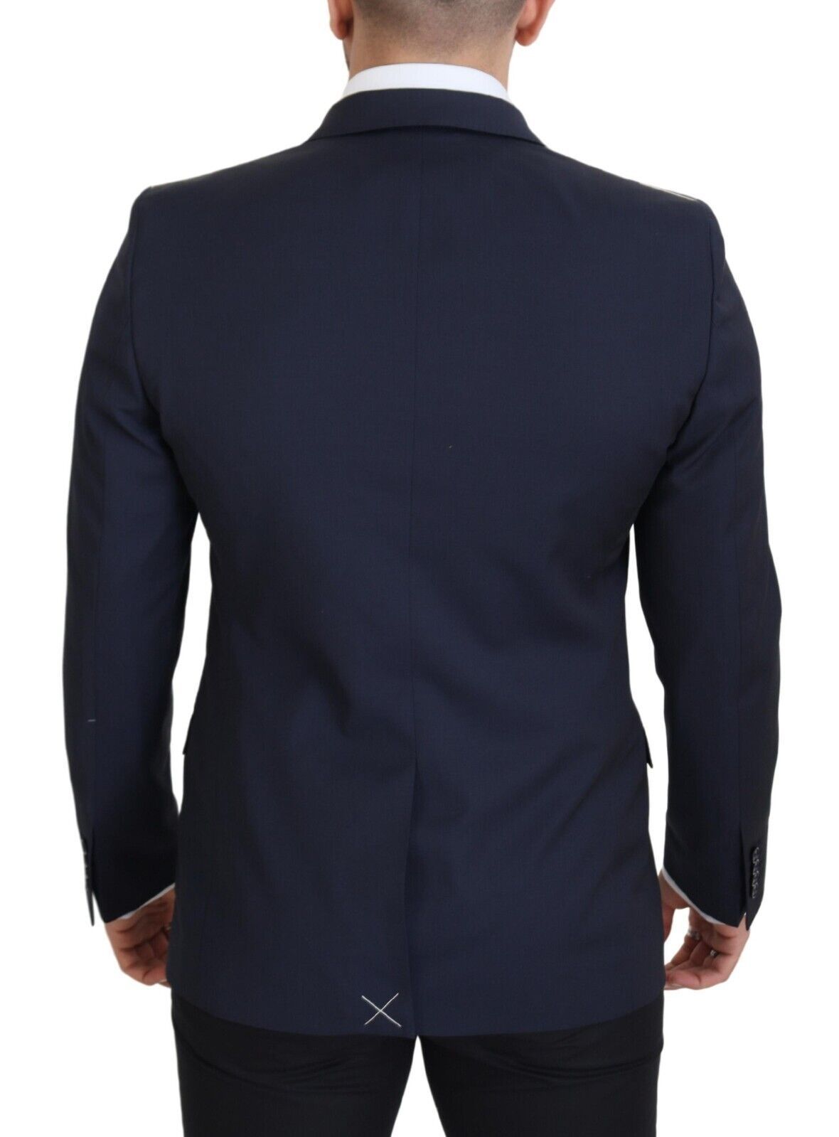 Dolce & Gabbana Dark Blue Wool Single Breasted MARTINI Blazer Dolce & Gabbana