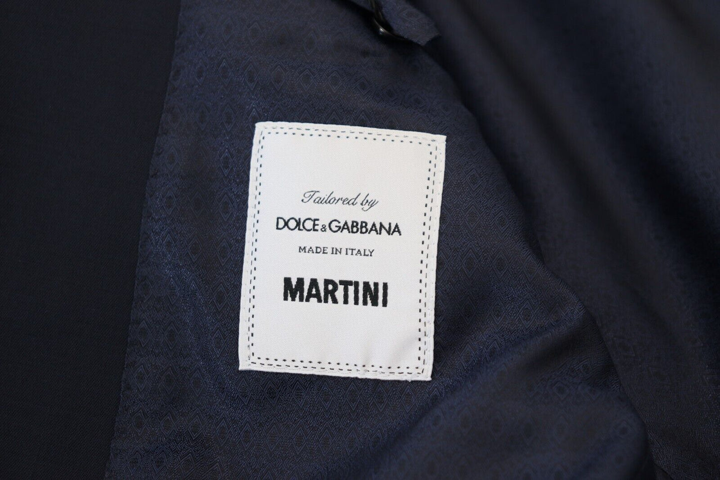 Dolce & Gabbana Dark Blue Wool Single Breasted MARTINI Blazer Dolce & Gabbana