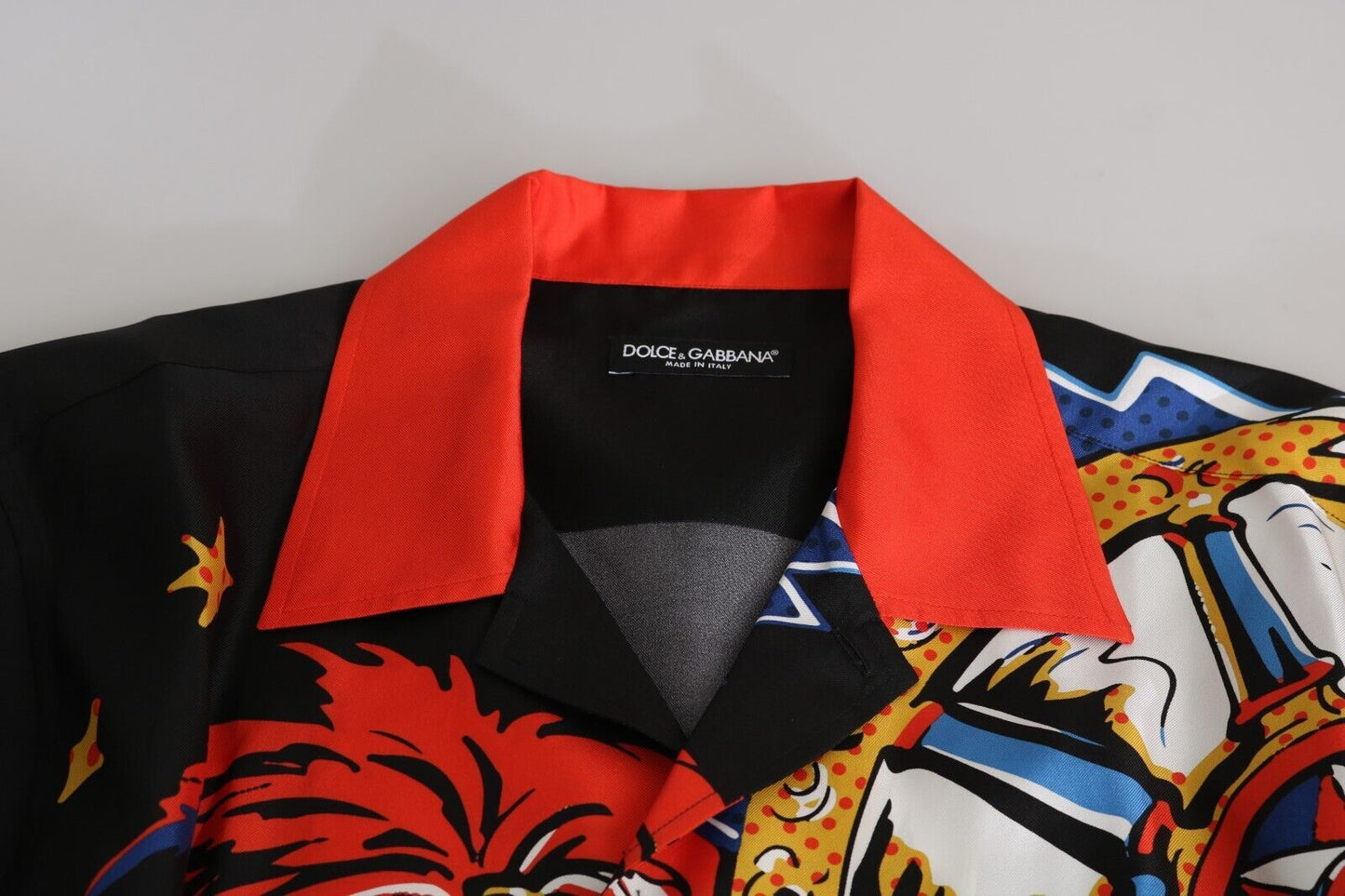 Dolce & Gabbana Multicolor Printed Short Sleeves Casual Shirt Dolce & Gabbana