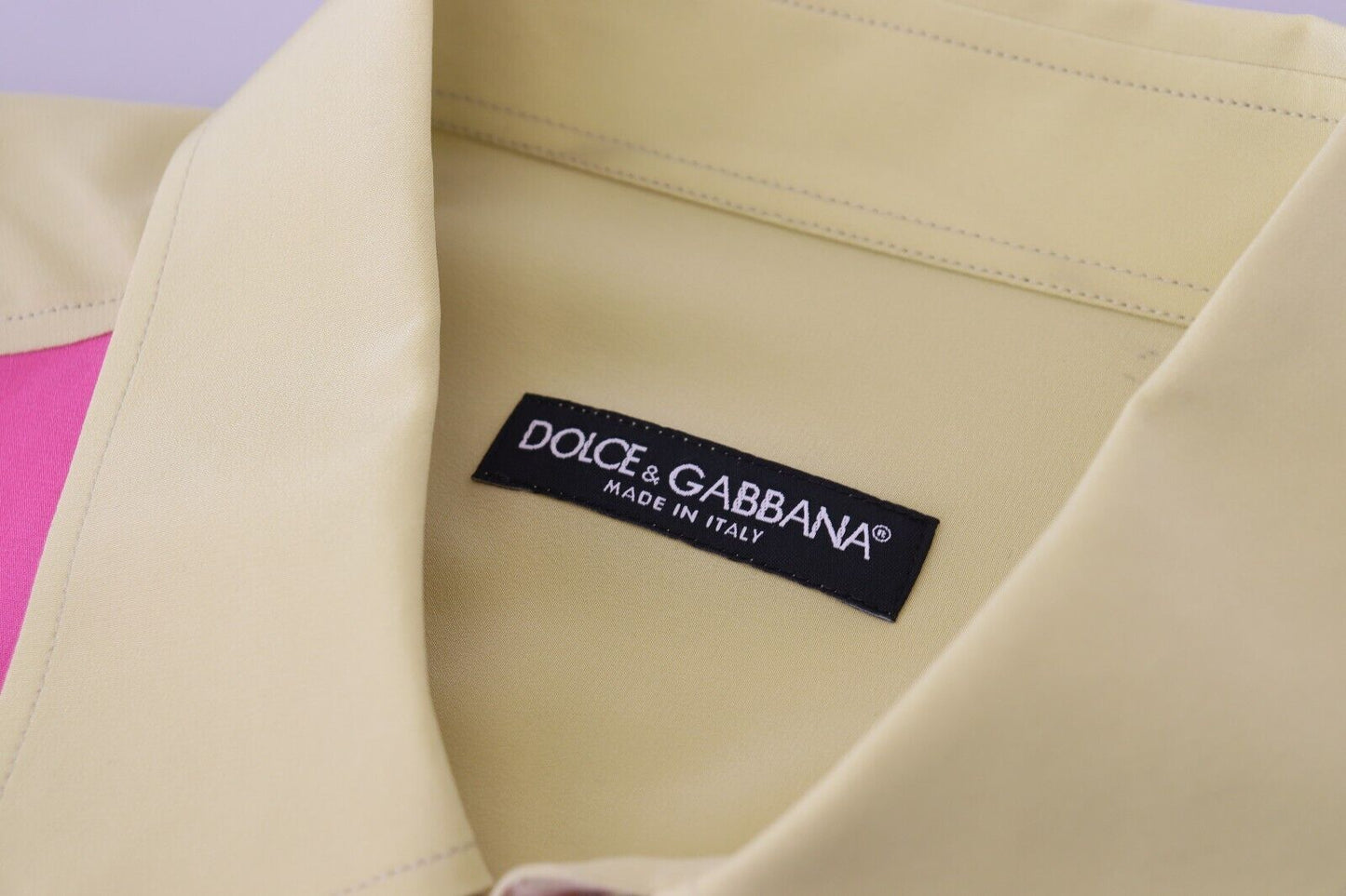 Dolce & Gabbana Multicolor Patchwork Silk Button Down Shirt Dolce & Gabbana