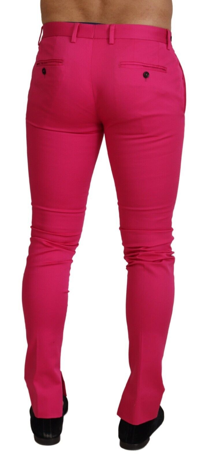 Dolce & Gabbana Pink Zipper Buckle Waist Trousers Pants Dolce & Gabbana