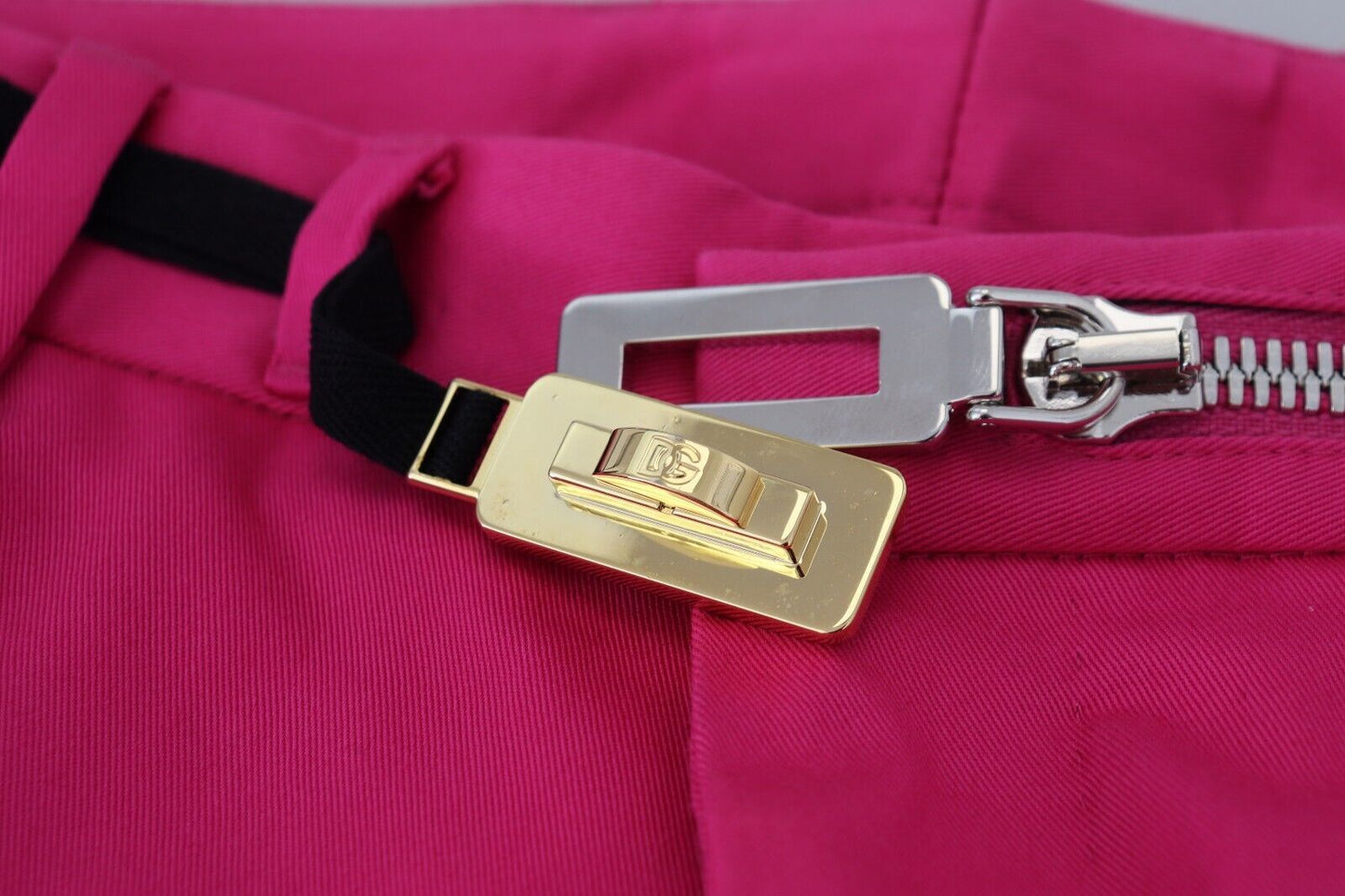 Dolce & Gabbana Pink Zipper Buckle Waist Trousers Pants Dolce & Gabbana