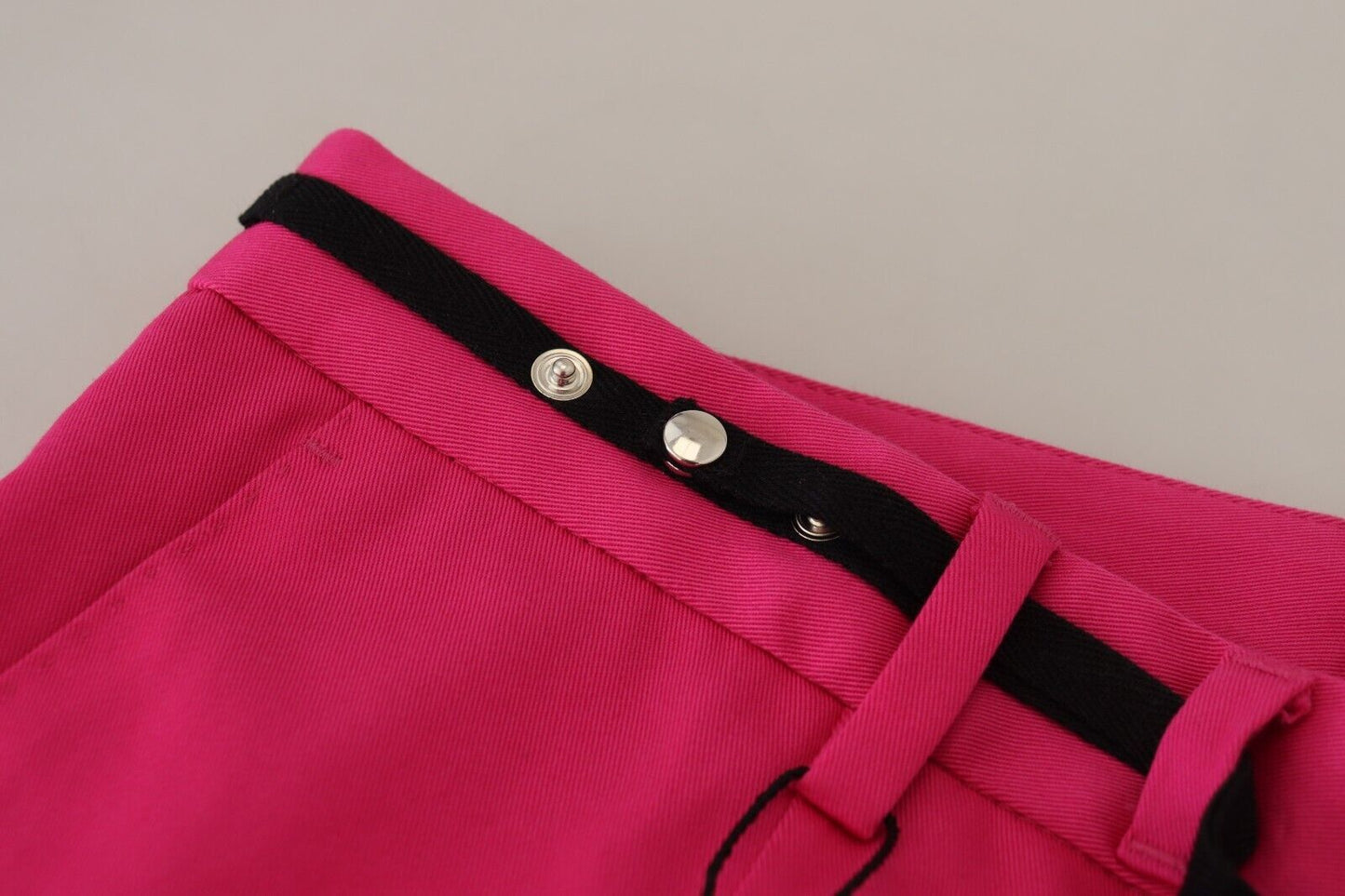 Dolce & Gabbana Pink Zipper Buckle Waist Trousers Pants Dolce & Gabbana