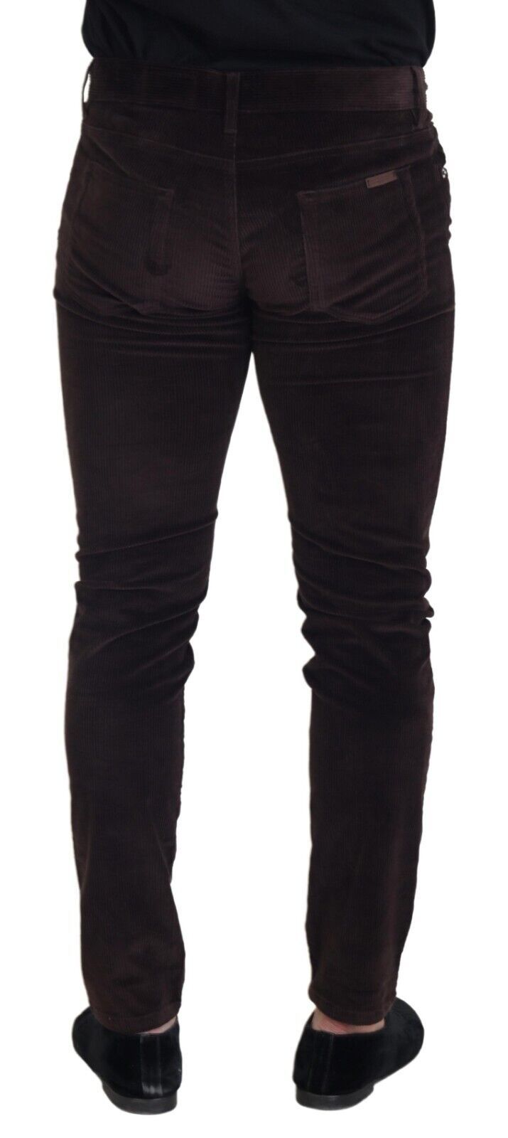 Dolce & Gabbana Brown Corduroy Men Casual Trouser Pants Dolce & Gabbana