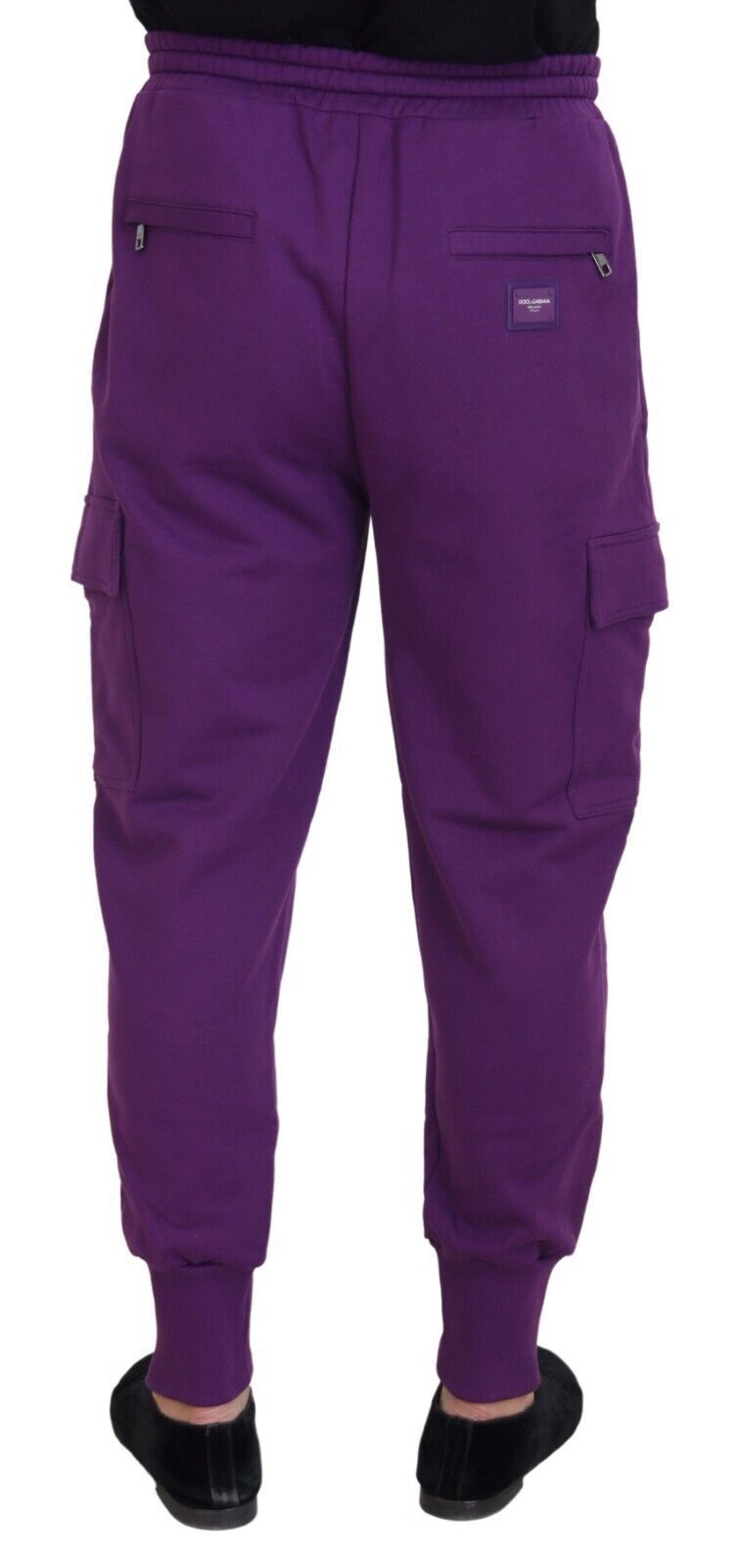 Dolce & Gabbana Purple Cotton Cargo Sweatpants Jogging Pants Dolce & Gabbana
