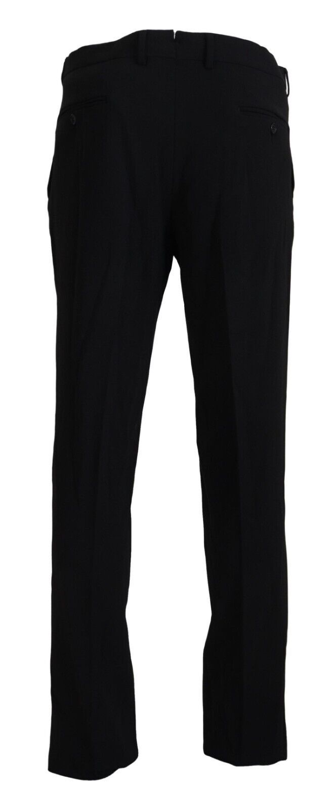BENCIVENGA Black Straight Fit Men Formal Trousers Pants BENCIVENGA