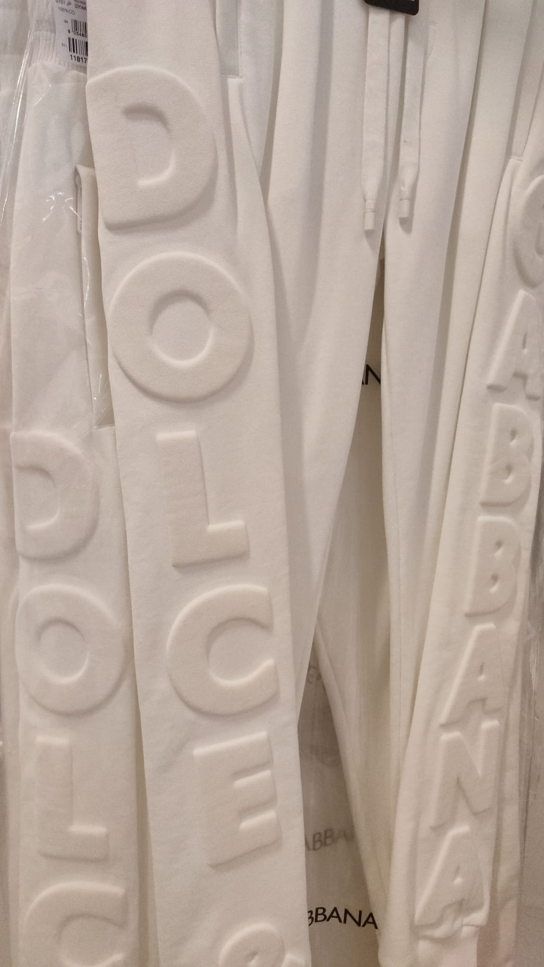 Dolce & Gabbana White Sport Logo Cotton Sweatpants Trousers Pants Dolce & Gabbana