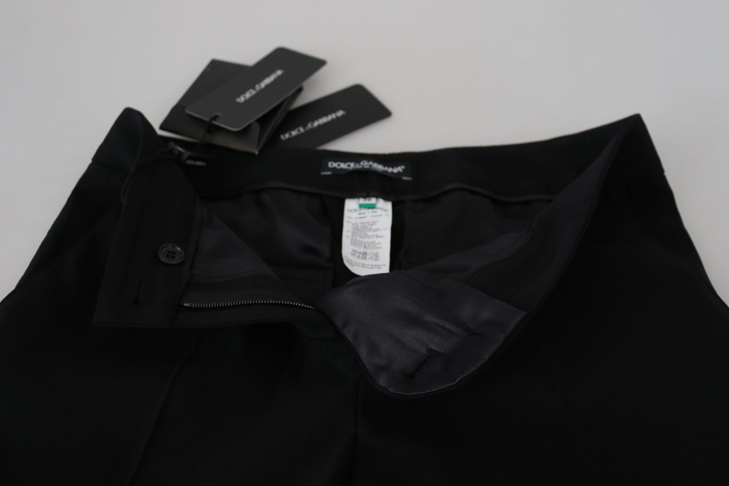 Dolce & Gabbana Black High Waist Women Pants Dolce & Gabbana