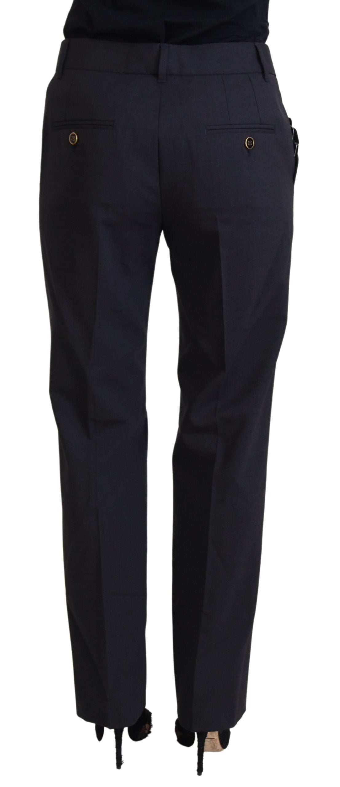 Dolce & Gabbana Grey Women Formal Tapered Pants Dolce & Gabbana